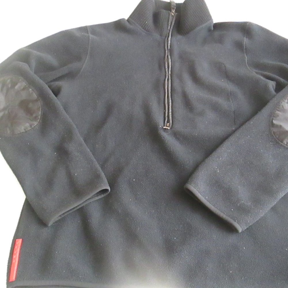 Prada black men's fleece sweater size large.